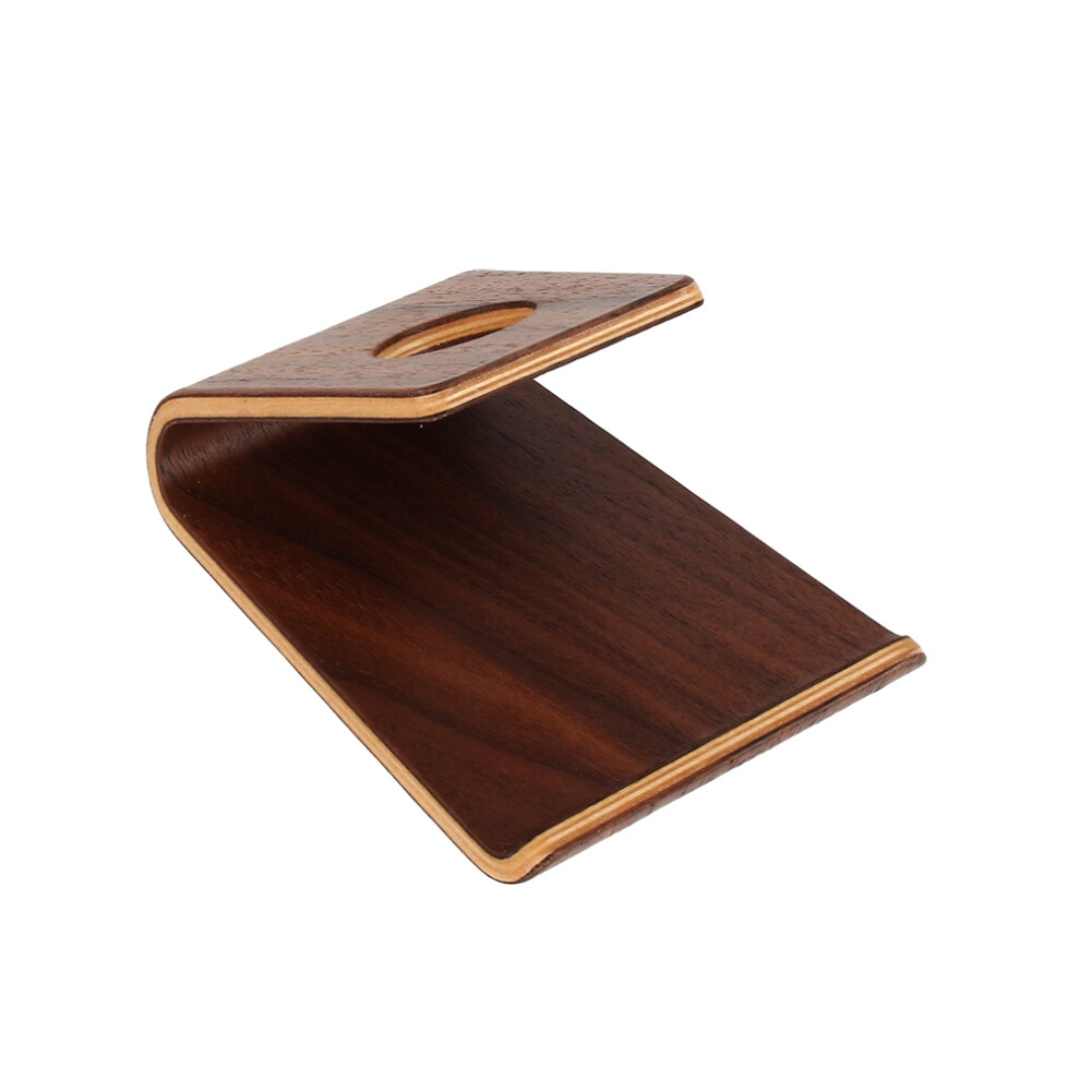 Non Slip Stable Desktop Phone Stand For Video Calls, Fine Workmanship Crafted Wood Cell Phone Holder Stand, Tablet Holder For Charging And Viewing, 9173940531604