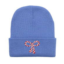 Chapeau tricoté à nœuds réglable, chapeau tricoté embelli,-cyan