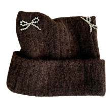 Joli chapeau oreilles de diable, foulard de voyage,-brun
