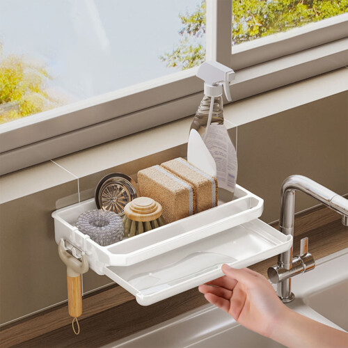 Magnetic Towel Hanger for Kitchen, Durable PP Plastic Wall Mounted No Punch Installation Storage Solution 2