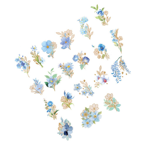 Blumenaufkleber für Scrapbooking, Vintage, 2