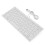 Mini teclado ultrafino com ampla compatibilidade, 78 teclas e design ergonômico, plug and play e interface USB padrão, cabo robusto e de alta 3