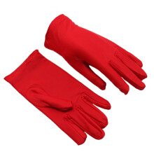 2 pièces gants flexibles en spandex gants antidérapants de-Rouge
