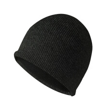 Chapeau de cyclisme d'hiver unisexe, chapeau tricoté chaud-Noir