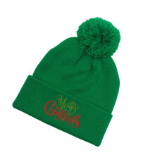 Chapeau de père noël tricoté à la mode, chapeau de noël-Vert