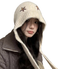 Chapeau tricoté élégant, chapeau de sport en plein air,-Beige