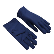 Gants unisexes en Spandex, 1 paire, mitaines-Bleu marine
