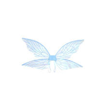 (Black) Wing Butterfly Fairy Girls Fancy Dress Party Costume Cosplay Props Kids Adult Halloween