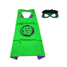(Blue Elsa, L) Ninja Turtle Cape Cloak with Eye Mask Kids Halloween Cosplay Costume Party Dress Up