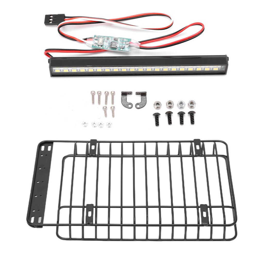 Roof Bar For Rc Crawler Cars Corrosion Resistant Double Rows Led Greater Brightness Ing Modes Remote Control Solid And Durable Easy Install Light 9093122868062