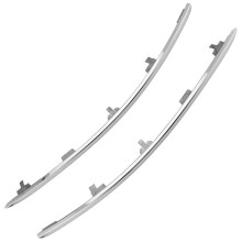 For A6 C6 2008 - 2011 Car Front Bumper Face Bar Trim Chrome PAIR (Left + Right) 4F0853065A 4F0853066A