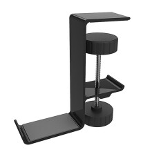 Clip- Headset Holder Z20 Clip- Hanger Hook Headset Universal Hanger Metal Desktop Countertop Hooks Brackets,Black