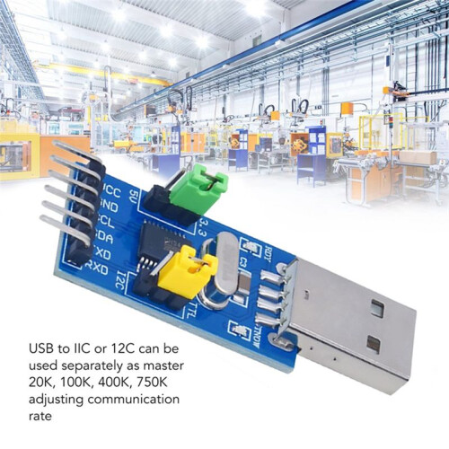 MóDulo Adaptador USB una IIC, Componentes ElectróNicos del MóDulo Adaptador Convertidor USB una IIC I2C UART 1