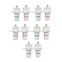10Pcs Rhodium Plated RCA Socket RCA Female Panel Mount Plug Audio Terminal RCA Panel Mount Chassis