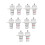 10Pcs Rhodium Plated RCA Socket RCA Female Panel Mount Plug Audio Terminal RCA Panel Mount Chassis 1