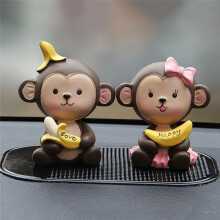 Auto Accessoires Mode Cartoon Leuke Banaan Aap  Auto Dashboard Decoratie Auto Accessoires D