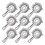9 Pack Cocktail Strainer, 6inch Professional Stainless Steel Bar Strainer 1