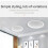 Built-In Amplifier Full Range Bluetoothback Cover Home Theater Background Music Ceiling Speaker(B) 9