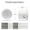 Built-In Amplifier Full Range Bluetoothback Cover Home Theater Background Music Ceiling Speaker(B) 10