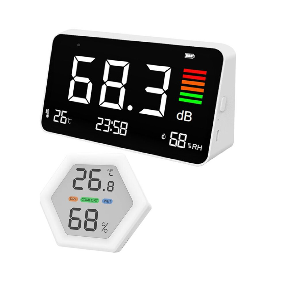 Digital Sound Level Meter With Large Lcd Screen Desktop Decibel 30-130Dba Digital Noise Meter Decibel Monitoring Tester 6031741977522