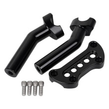 6Inch Pullback Handlebar Riser Top Clamp for Sportster Dyna Street Bob FXDB