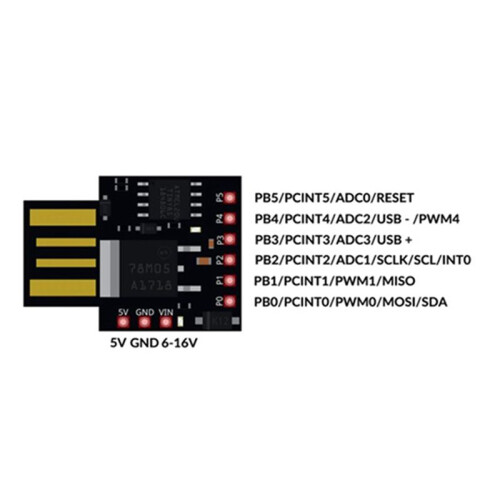 For ATTINY85 USB Development Board Digispark Universal Convenient Portable Micro-USB Development Board 1