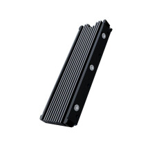 M.2 2280 SSD-KüHlköRper für PS5-PC, NVME NGFF 2280 SSD, Doppelseitige KüHlköRperküHlung mit Thermischen Silikonpads, Schwarz