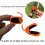 8pcs Fishing Rod Clip Portable Auto Fixed Fish Rod Poles Holder Strap Fits for Shore/Telescopic Rods & Fixed 8