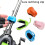 8pcs Fishing Rod Clip Portable Auto Fixed Fish Rod Poles Holder Strap Fits for Shore/Telescopic Rods & Fixed 9