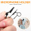 5 Pcs Ring  7.5 mm Microphone Clip Holder Tie Clip Collar Clip Practical (Black) 2