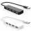 ultra mince Hub USB 4  USB 2.0 Hub noir 9