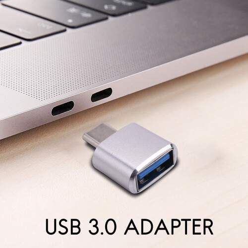 Usb C Till Usb-Adapter 2-Pack Typ C Till Usb 3.0-Adapter Usb-Adapter Som StöDer Otg för  S9/S8/Not 8 Typ C-Enheter(Silver) 1