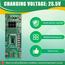 24 V 6 S 20A 18650 Li-Ion Lithium Batterie Schutz Bord Solar Beleuchtung Bms Pcb mit Balance für Ebike Roller
