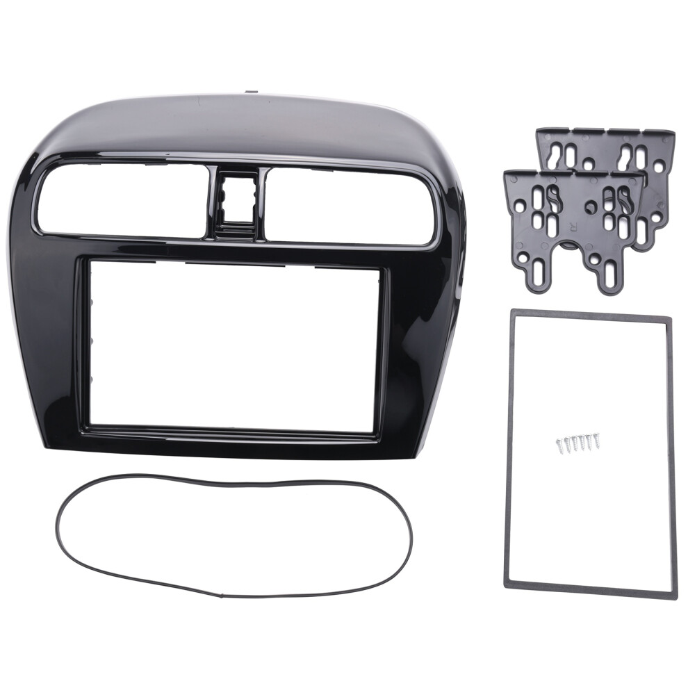 Double Din Fascia For Mirage Space Star Attrage Radio Stereo Panel Dash Mounting Installation Trim Kit Face Frame(178X102mm) 6031960032033
