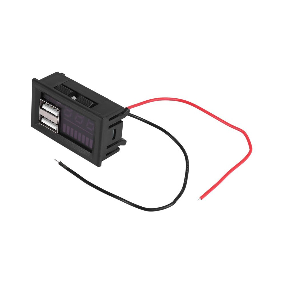 12V Digital Voltmeter Voltage Battery Panel Meter For Car Motorcycle Usb 5V 2A Output 4711899734629