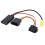 Car  AUX Cable Adapter for   Punto  Stereo  6Pin  Module Adapter 2