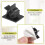 20Pcs Black Adjustable Plastic Cable Clamps Self Adhesive Car Cable Clips Wire Organizer 5