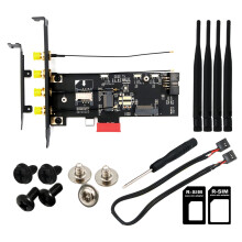 Tarjeta Adaptadora M.2 PCI-E NGFF M.2 Clave B y Clave una Al Adaptador PCIe X1 para Tarjeta 3G / 4G y WiFi