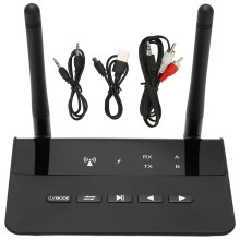 Ricevitore Trasmettitore 5.2, Adattatore Audio Wireless 2 in 1 a Lungo Raggio da 200 Piedi con Chip CSR, per Altoparlante per Auto