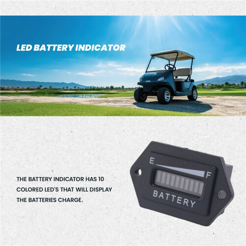 48V Volt ACCU-INDICATORMETERMETER voor EZGO Club Car  Golfkar 2