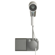 Hair Dryer Holder No Need to Hold Adjustable Wall Hanging Free of Hands No Need to Punch Holes Air Duct Storage Rack
