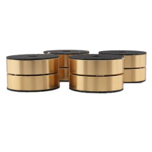 4 StüCk HiFi-Lautsprecher-IsolationsfüßE, Polster, StandfüßE, 40 X 23 Mm, Aluminium-VibrationsdäMpfer, Gold