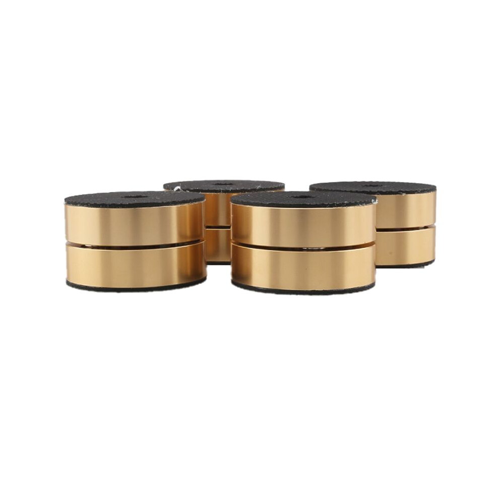4Pcs Hifi Speaker Isolation Feet Cushion Pads Stand Feet 40X23mm Aluminum Vibration Dampener Gold 6032906959254