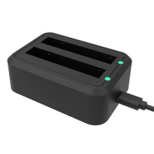 2-in-1 Acculaderhub 5V3A Voedingsadapterdock voor Actiecamera'S, Efficiënt Opladen met USB Type-C-Aansluiting