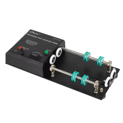 ETone Automatic Rotation Base Darkroom Film Development Electric Timing Auto Roller Rack Kit for 1500 2500 AP Developing Tank EU Plug