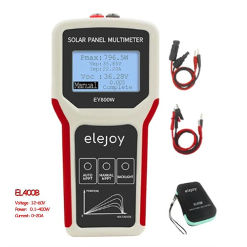 ELEJOY EY800W Photovoltaic Panel Multimeter Solar Panel MPPT Tester Voltage Current Power Test Meter Multi Meter 2