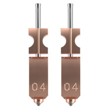 2Pcs Upgrades AD5X Nozzle Flash Cast AD5X Nozzle 0.4mm Stainless Steel Component for 3D Printer Parts