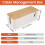 Cable Management Box with Bamboo Lid Small Cable Organizer Box for Extension Cord Power Stripe Surge Protector(White) 7