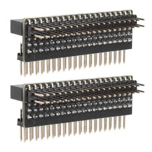 ZłąCza dla Raspberry Pi 40-Pin GPIO 1 do 2 Karta Rozszerzeń 2 X 20-Pinowa Listwa PodwóJny MęSki NagłóWek DwurzęDowy Prosty