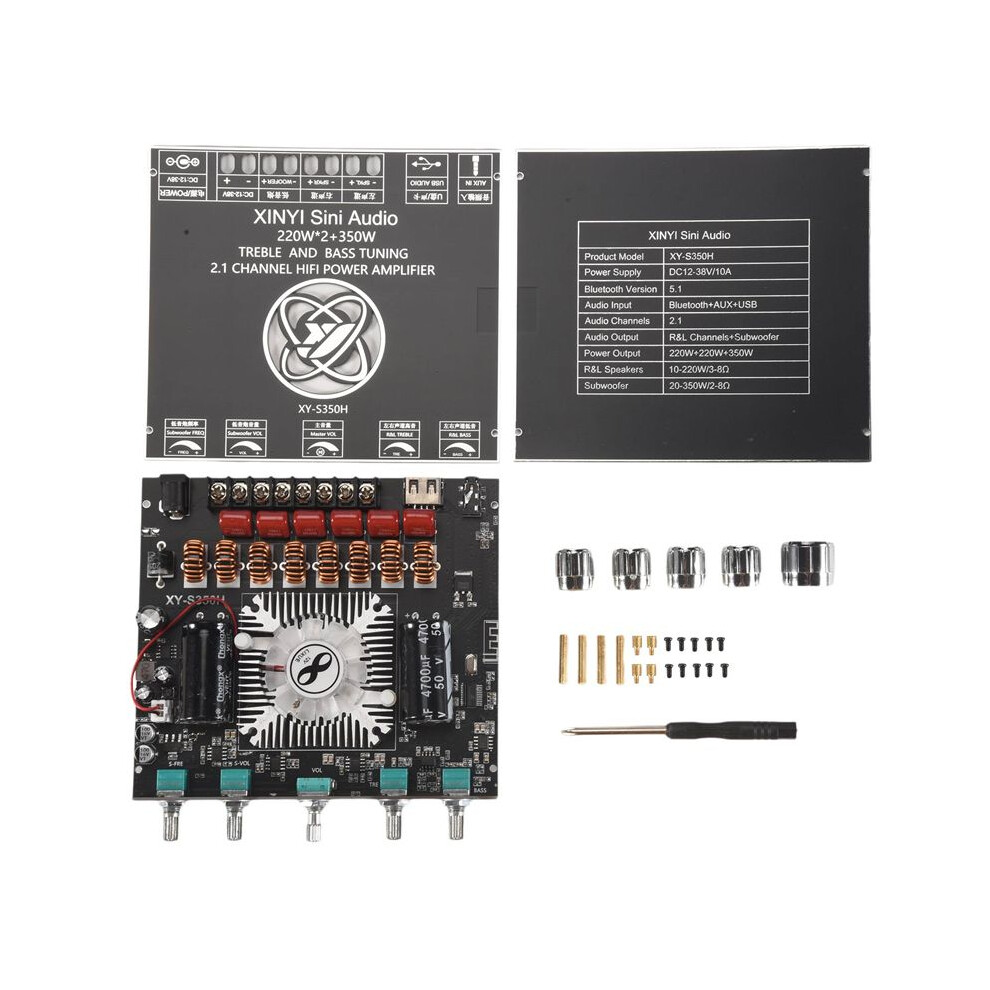Xy-S350h 2.1 Channel Tpa3251 Power Amplifier Board High Bass Subwoofer 220Wx2+350W 6032206139653